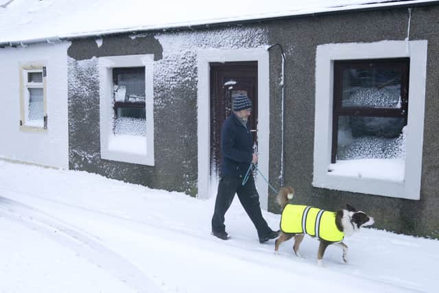 Some parts of the UK enjoyed a white Christmas in 2021 (image: PA)