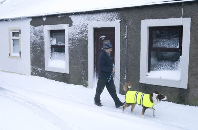 Some parts of the UK enjoyed a white Christmas in 2021 (image: PA)