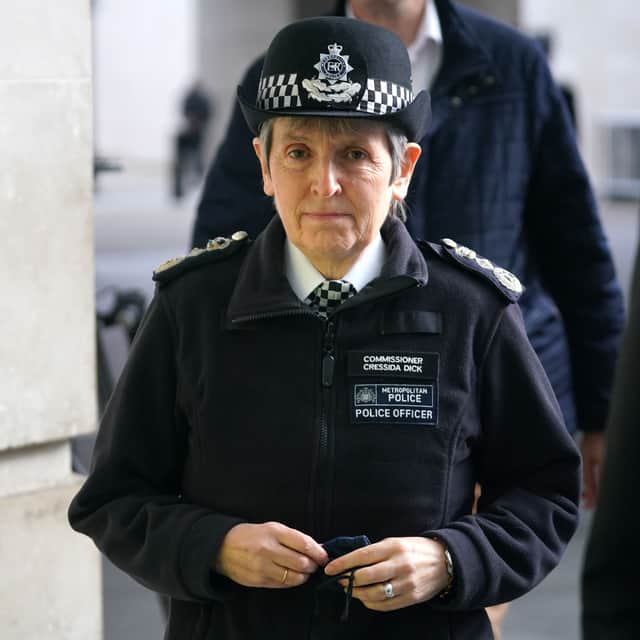 Former Metropolitan Police chief Dame Cressida Dick has resigned as Commissioner of the Metropolitan Police Service (Photo: PA)