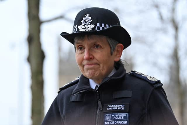 Metropolitan Police Commissioner Cressida Dick is standing down from the Met Police (Photo AFP/Getty)