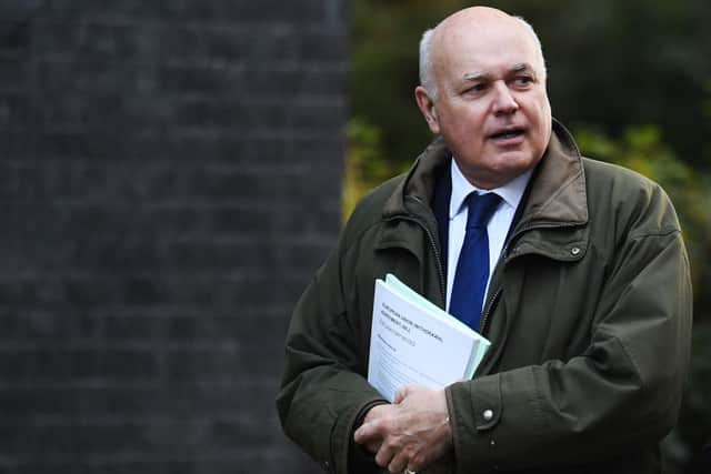Iain Duncan Smith has said it will be ‘difficult’ for Boris Jonson to hold onto power if he is fined (Photo: Leon Neal/Getty Images)