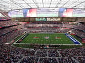 SoFi Stadium general shot of Super Bowl LVI clash between Cincinnati Bengals and LA Rams.