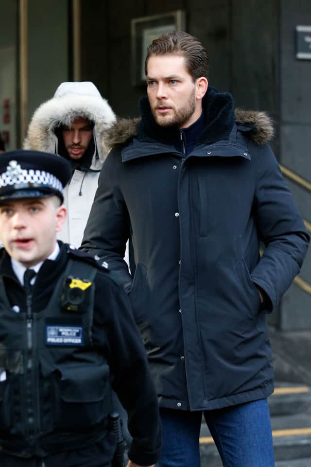 Lewis Burton at Highbury Corner Magistrates Court on 23 December 2019 as Caroline Flack due in court after being charged with assault by beating following an argument (Photo: Hollie Adams/Getty Images)