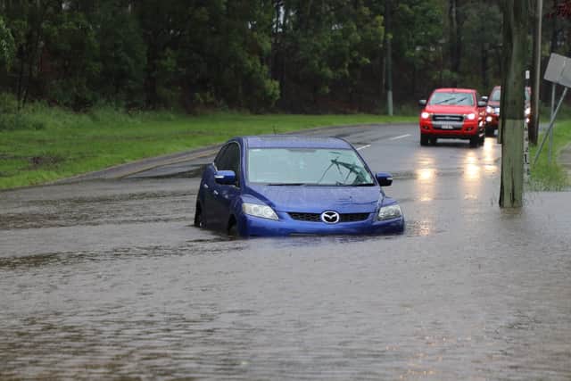 Driving in flood water can be dangerous
