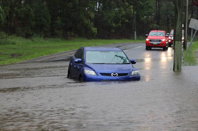 Driving in flood water can be dangerous