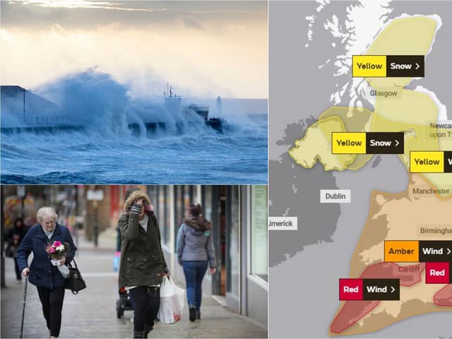 The Met Office has issued two red weather warnings (Photo: Getty Images / Met Office)