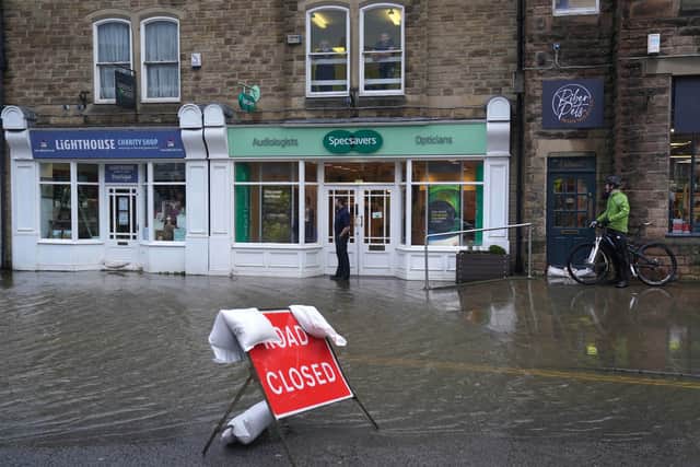 A number of roads have been closed as a result of Storm Franklin (Photo: PA) 