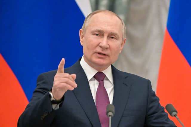 Russian President Vladimir Putin has recognised the independence of eastern Ukraine regions such as the Donbas amid fears that he is pushing to invade the country. (Credit: Getty)