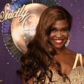 Oti Mabuse at a Strictly Come Dancing red carpet launch event in 2017 (Credit: Gareth Cattermole/Getty Images)