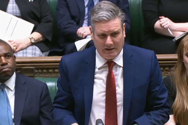 Labour leader Keir Starmer speaking in the House of Commons.
