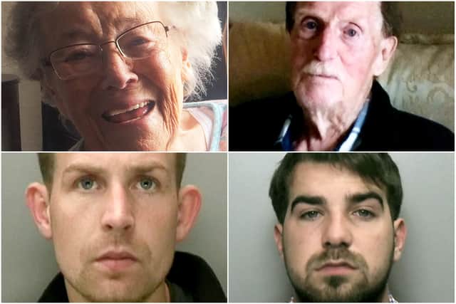  Amos Wilsher, 29, and his brother Jason, 22, were found guilty of murder after two pensioners were killed in their homes in separate brutal robberies three years apart.