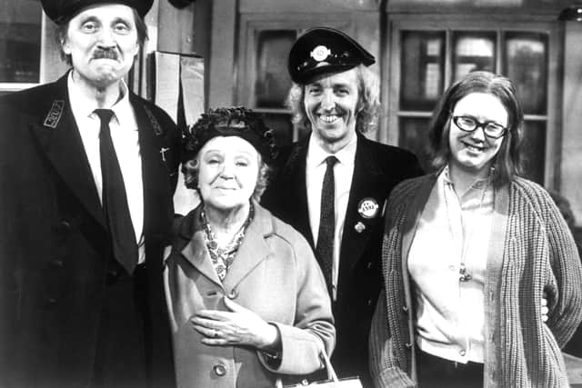 (L-R) Stephen Lewis, Doris Hare, Bob Grant and Anna Karen from On the Buses (Photo: PA)