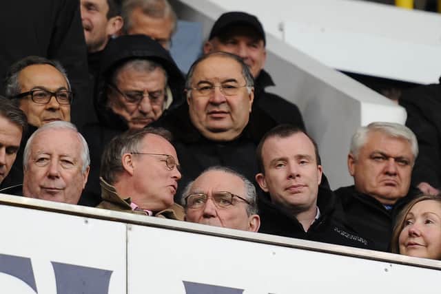 Usmanov and business-partner/Everton owner Farhad Moshiri