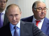 Usmanov, right, has had assets frozen due to links with President Putin, left.