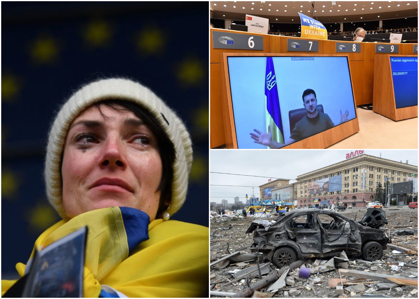 Russia-Ukraine latest: Russia warns it will strike Kyiv targets, President Zelensky delivers rousing speech