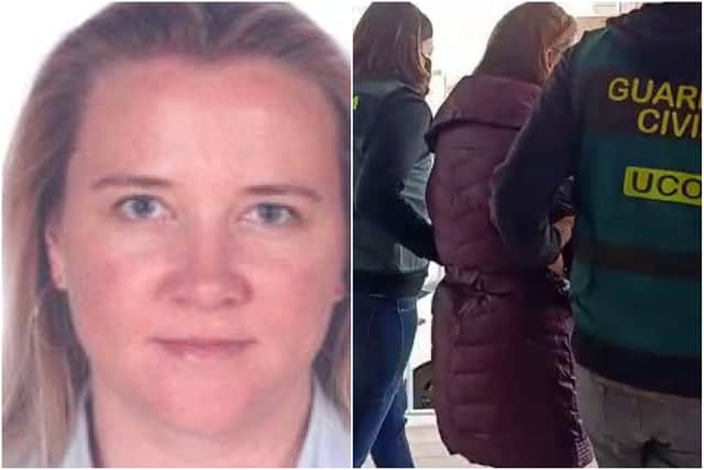 Sarah Panitzke, 47, had been on National Crime Agency’s list of most wanted fugitives after she was convicted in 2013. She has now been arrested in Spain.