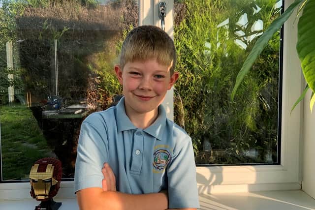 Jasper’s heartbroken mum Kim, 39, said there were no warning signs that the fit and healthy boy would pass away so soon after catching the viral disease. (SWNS)