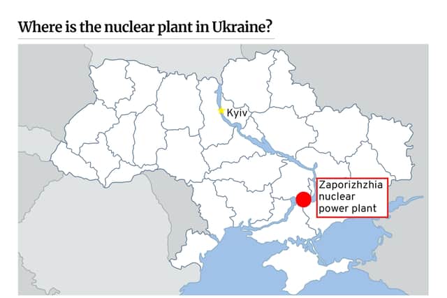 Zaporizhzhia power plant (Graphic: NationalWorld)