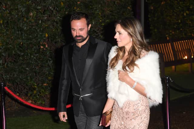 Elizabeth Hurley and Evgeny Lebedev attend Centrepoint At The Palace at Kensington Palace on November 10, 2016 in London, England.  (Photo by Stuart C. Wilson/Getty Images)