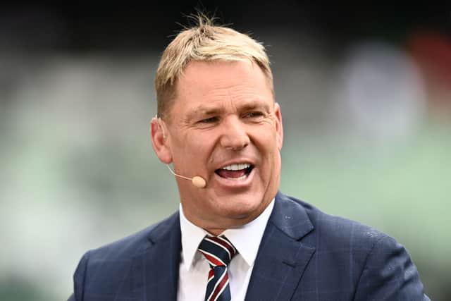Shane Warne was a pundit during the recent 2021/22 Ashes series in Australia (image: Getty Images)