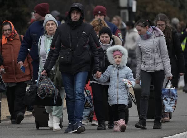 A large number of refugees have been fleeing Ukraine after Russia invaded the country. (Credit: Getty)