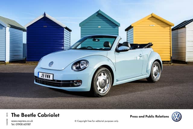 Visibility issues mean the VW Beetle convertible isn’t allowed to be used for driving tests