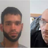  Daniel George Johnson (left) struck Jamie Kelly, 41, (right) last September such force that surgeons had to remove a large part of his skull while treating a bleed on his brain. 