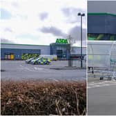 Police at the scene in Redditch following the death of a 53 year old man outside the Asda supermarket on Jinnah Road. 