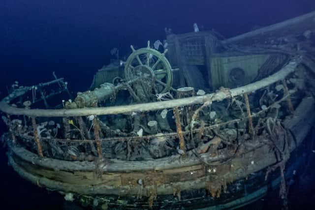 The ship was found 100 years to the day since Shackleton was buried (Photo: Falklands Maritime Heritage Trust / National Geographic)