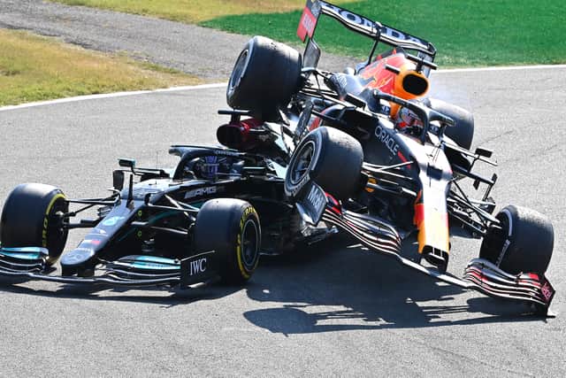 Hamilton and Verstappen during 2021 rivalry season