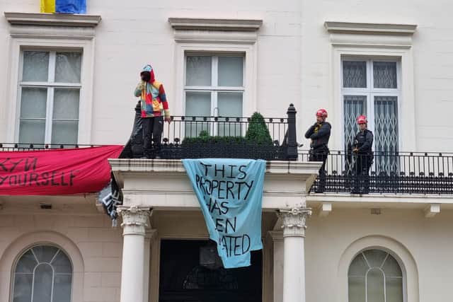 The squatters in 5 Belgrave Square.