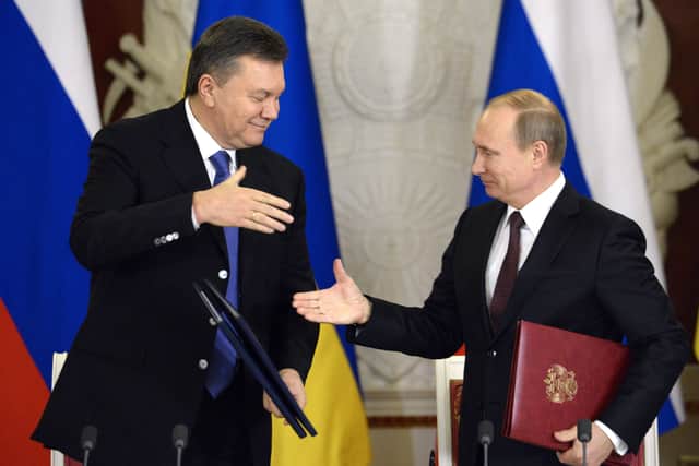 Viktor Yanukovych was a close ally of Putin and Russia and sought to tie the country closer to its former soviet counterpart before he was deposed in 2014. (Credit: Getty)