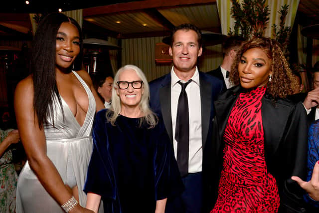 (L-R) Venus Williams, Jane Campion, Head of Global Film at Netflix Scott Stuber, and Serena Williams attend Netflix’s Critics Choice Awards After Party (Photo: Jerod Harris/Getty Images for Netflix)