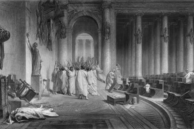 The assassination of Julius Caesar, Roman general and statesman killed on the Ides of March by a group of senators (Photo: Edward Gooch Collection/Getty Images)
