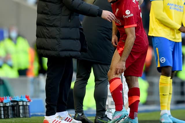 Salah is an injury doubt for Liverpool