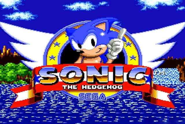 Original Sonic the Hedgehog video game in 1991 (SEGA)