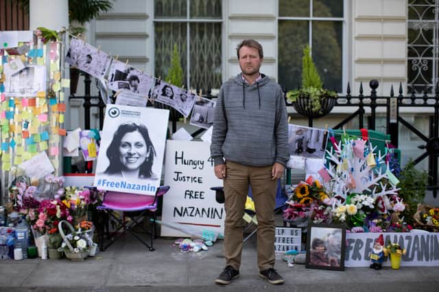 Nazanin’s husband, Richard, joined her hunger strike in solidarity with his wife. (Credit: Getty)