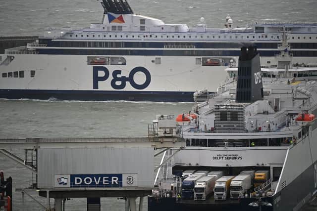 P&O Ferries operates a key trade artery for the UK between Dover and Calais (image: AFP/Getty Images) 