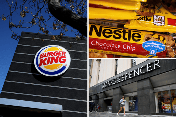 Burger King, Nestle and Mark & spencer have all said that they will not be removing their business from the Russian market. (Credit: Getty Images)