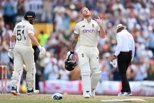 Stokes celebrates first century since return to Test cricket