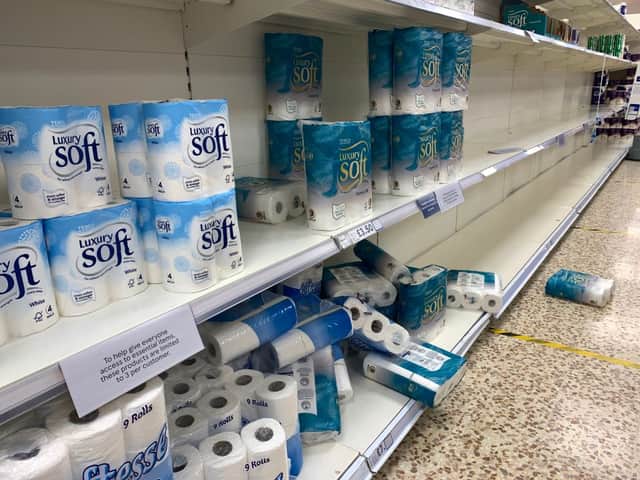 Toilet rolls became highly sought after 