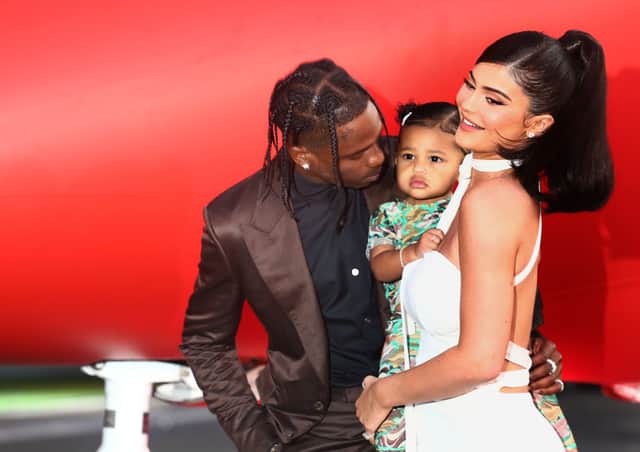 Travis Scott and Kylie Jenner with their daughter Stormi (Photo: Tommaso Boddi/Getty Images for Netflix)