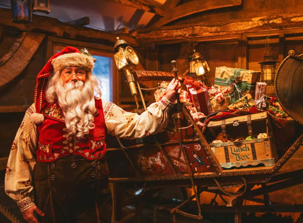 You and your children will get to have a private audience with Santa at the end of your tour (Photo: Lapland UK)