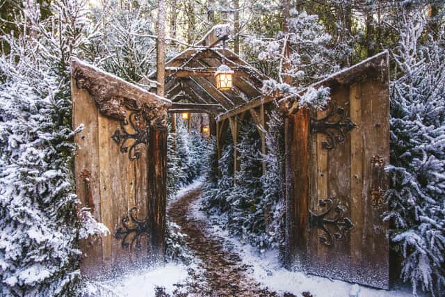 You and your family will journey through secret pathways and magical villages on the tour (Photo: Lapland UK)