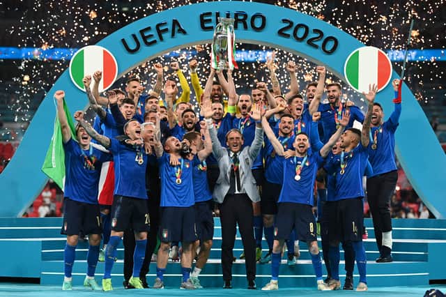 Italy winning the UEFA Euro 2020 Final (Photo by Michael Regan/UEFA via Getty Images)