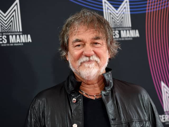 French actor Olivier Marchal poses on the red carpet of the International Series Mania festival in 2021 (Photo by FRANCOIS LO PRESTI/AFP via Getty Images)