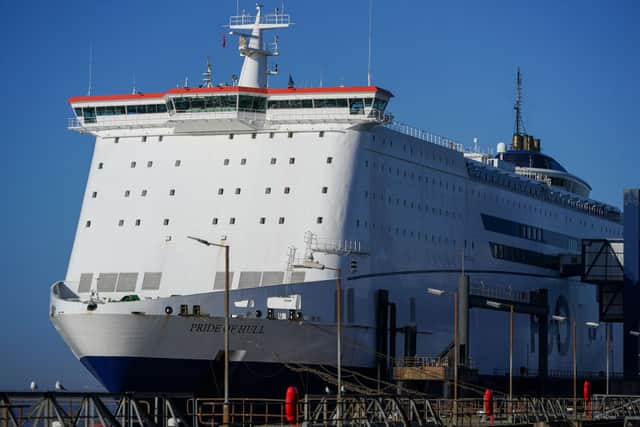 P&O Ferries vessels are still tied up in ports around the UK (image: Getty Images)