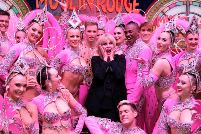 Joanna Lumley at Moulin Rouge in Paris 