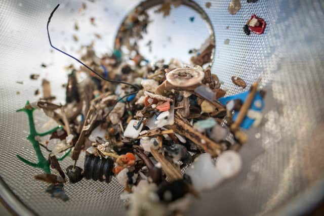 Microplastic debris found on the north coast of the Canary Island of Tenerife (Photo: DESIREE MARTIN/AFP via Getty Images)