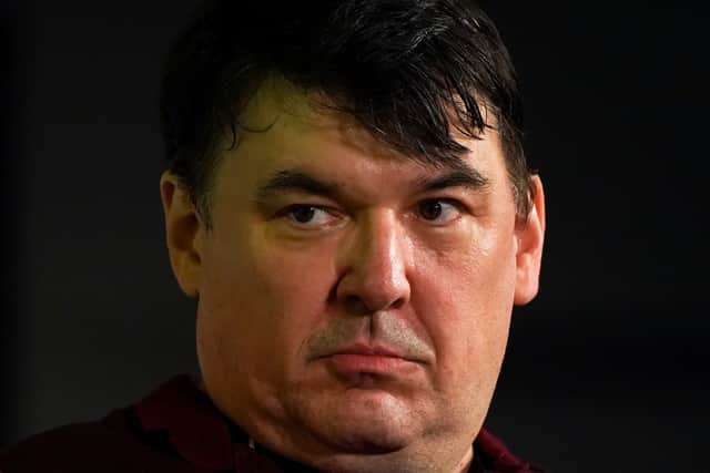 Writer Graham Linehan during the first LGB Alliance annual conference at the Queen Elizabeth II Conference Centre in central London, 2021 (Photo: PA)